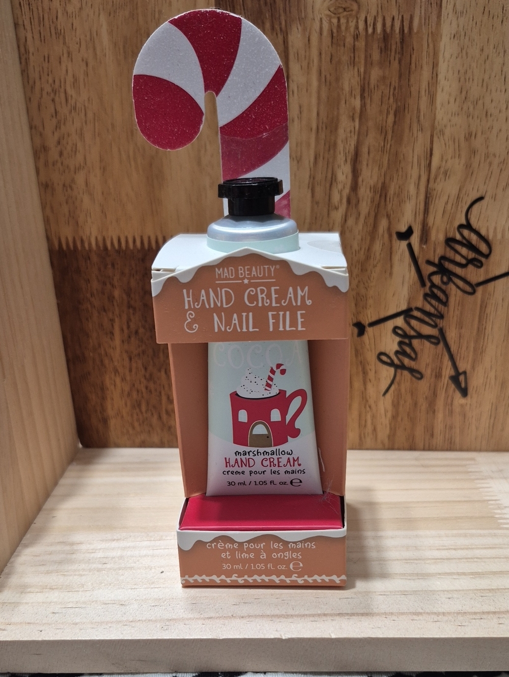 Marshmallow Hand Cream & Nail File - White & Pink